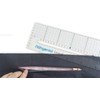 Farbenmix Nähgenial Stylefix Sewing Ruler with Cut-Out, 30 x 10