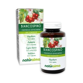 Hawthorn (Crataegus oxyacantha) Flowers and Leaves NATURALMA | 150 g | 300 Tablets of 500 mg | Food Supplement | Natural and Vegan