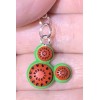 Mickey Mouse Watermelon Charm Zipper Pull & Keychain Add On