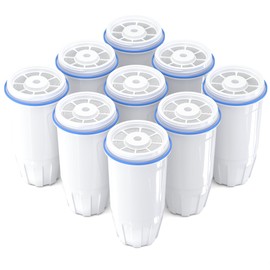 Upgraded Water Filter Replacement Fit for Zero Pitcher and Dispenser ZR-001 ZR-004 ZP-006 ZR-017, Five-Stage Filter System, Effectively Reducing Lead, Chromium, and Contaminants, 9 Packs, By BOGDA