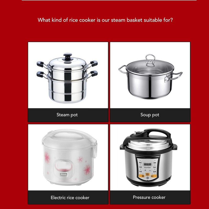 Stainless Steel Rice Cooker Steam Basket Stainless Steel Vegetable Steam