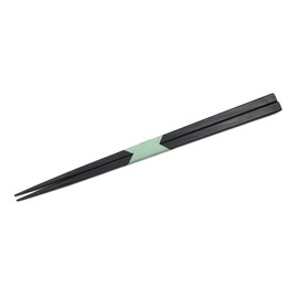 R-STYLE Transom Carving, Handmade by Traditional Craftsmen, Carefully Selected Wood, Hand Carved Chopsticks, Pick, Wooden Chopsticks, Chopsticks (Banded Ebony, 9.1 inches (23 cm) (Men), Square)