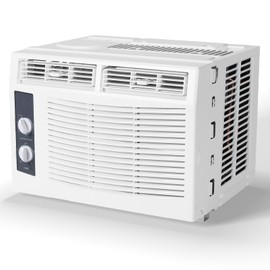 GarveeHome 5000 BTUs Window Air Conditioner, Mechanical Control Wall Mount Air Conditioner for Rooms Up to 150 Sq.Ft, Window AC Unit for Apartment, Bedroom, White