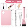 Korean Makeup Spatula Palette Set, Compact Lightweight Accessory for Travel