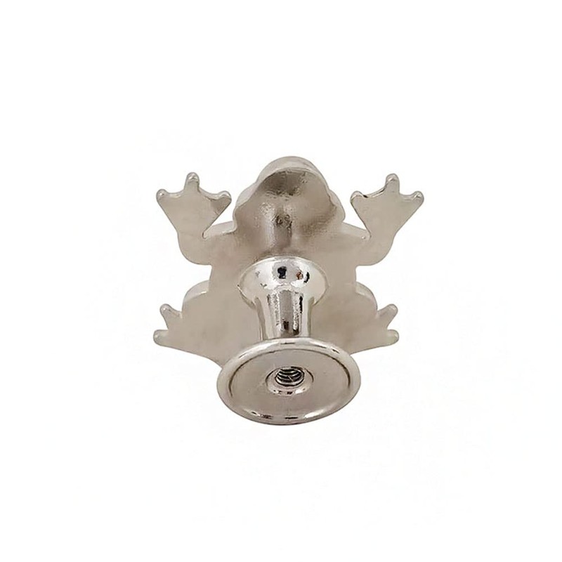 Mizhang Frog Cabinet Knobs, Decorative Metal Frog Shaped Single Hole