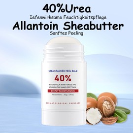 Soleneva Urea Creme 40 Prozent Fußcreme 2PCS, Harnstoffcreme gegen Hornhaut & Rissige Fersen, Urea Fusscreme für Trockene Füße, Hände, Knie & Ellenbogen, Anti Hornhaut, Schrundensalbe Intensivpflege