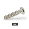 G-PLUS Chrome Headlight Bezel Marker Grille Trim Screws Kit Chrome