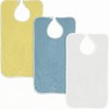 3 Pack Adult Bibs Terry Cloth Clothing Protector Hook and