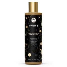 PHILIP B Chocolate Milk Bubble Wash 11.5 Fl Oz (340mL) - Moisturizing & Nourishing, Formulated With Wheat Amino Acids, Keratin & Oat Extract, for All Skin Types