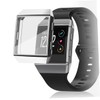 WOONEKY Watch Silver Case TPU Frame Protector Protective Cover Fingerprint