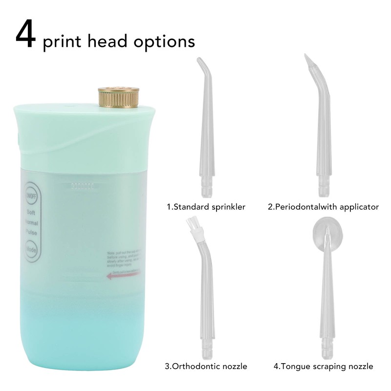 Electric Flosser 220ml 3 Modes 4 Tips Deep Oral Cleaning