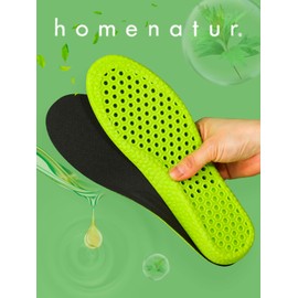 HOMENATUR Insoles Gel Shoe Insoles for Men and Women – PU – Insoles Work Shoes – Insoles Shoes Daily Use for Sports – Flexible and Breathable Design (EU 45-46)