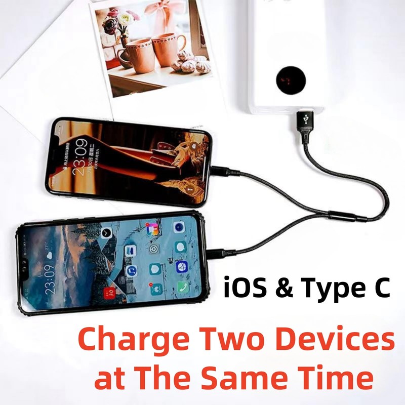 ONGAHON Dual Charging Line MFI Certified Multi-Function Charging Line 66W
