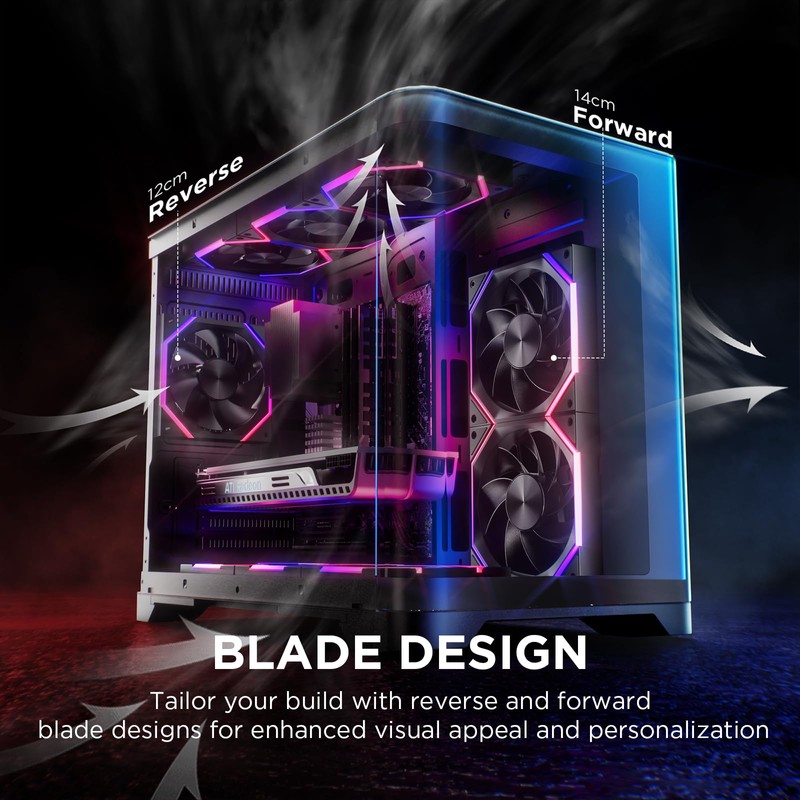 AsiaHorse Asiahorse Nyota 120mm Case Fan with Efficient Cooling, ARGB