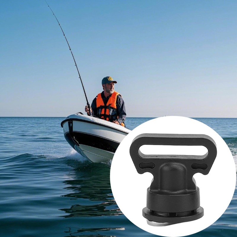 SEIWEI 4 Pcs Kayak Rail Bracket Tie Down Straps Vertical