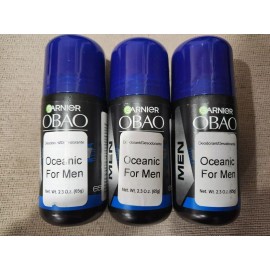 OBAO 3 PK OBAO OCEANIC ANTIPERSPIRANT FOR MEN 48 H  NEW MADE  IN MEXICO NEW 12/2026