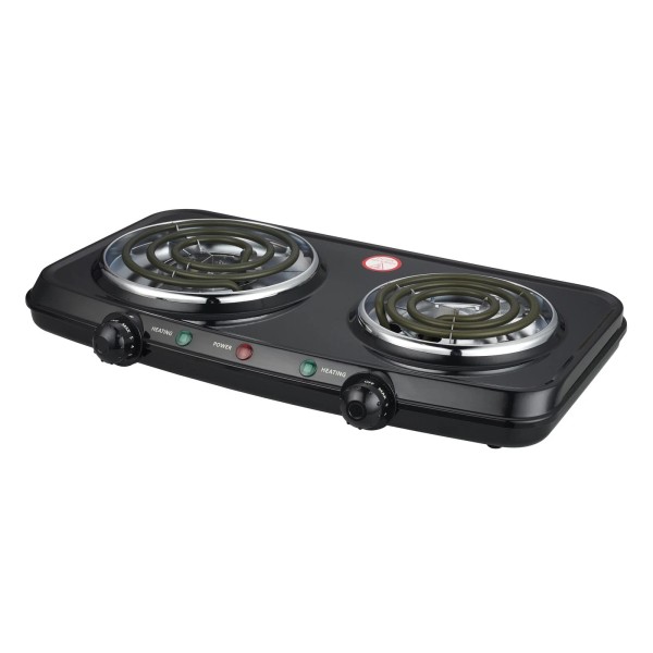 Unbranded Mainstays Portable Double Burner and Hot Plate, 120V~ 1800W