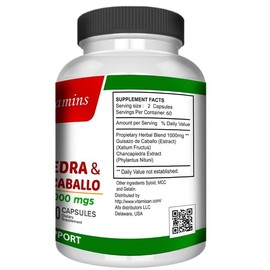 Guisazo de Caballo and Chancapiedra by Life Naturals 120 caps chanca Piedra Pure