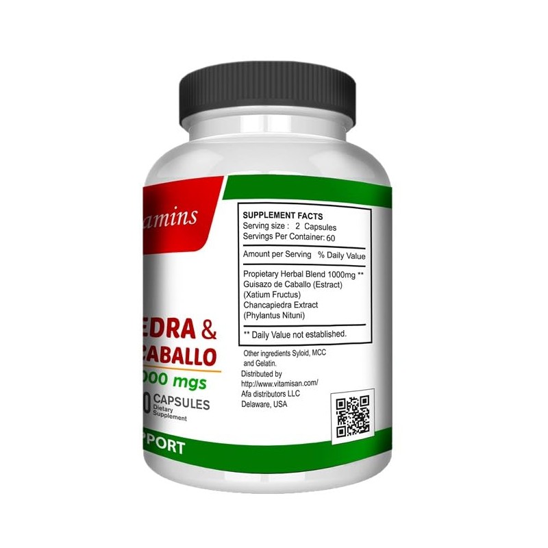Guisazo de Caballo and Chancapiedra by Life Naturals 120 caps