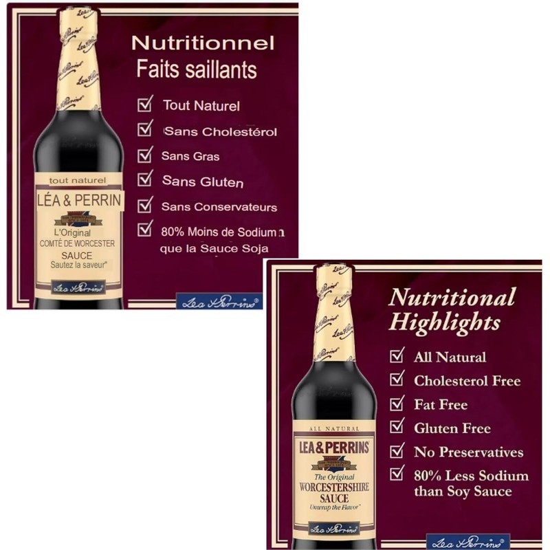 Lea & Perrins Worcestershire Sauce, 20 Fl Oz (Pack of
