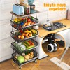 Gsiekare Fruit Vegetable Basket for Kitchen, 5 Tier Stackable Fruit