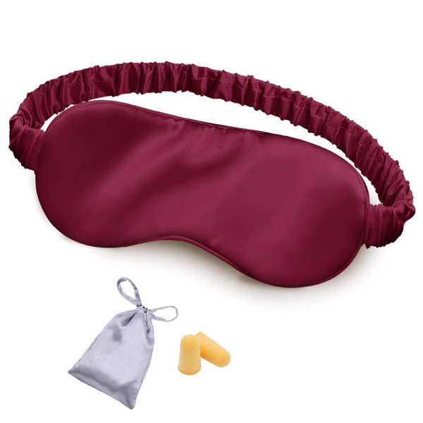 OLESILK Silk Sleep Mask Eye Mask Blindfold with Double Layer