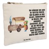 Mr. & Mrs. Panda Make-Up Bag Hedgehog Chestnuts, White, Hand