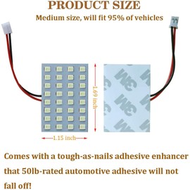 LivTee Panel de luces LED con 194 168 2825 T10 W5W / DE3175 6428 / BA9S 64111/6418 DE3423 DE3425 / 211-2 569 578 Festoon Adaptadores de repuesto para RV Camper Interior Mapa Domo luces