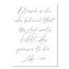 Blessed is She Who Believed that the Lord Would Fulfill