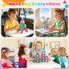 Zerxpho Mini Magnetic Tiles, 44PCS Portable Travel Magnetic Tiles Set