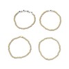 72ore Gold Beaded Stackable Bracelets - 4 or 6 Count
