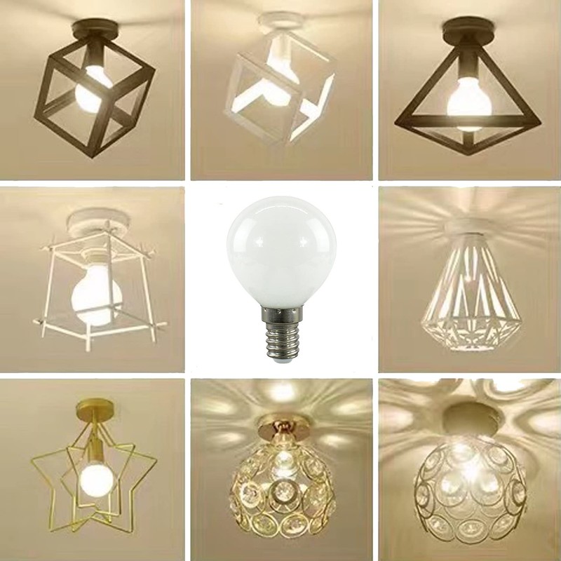 G25(G80) Globe LED Light Bulbs, E12 5W Vanity Edison Bulbs,