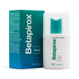 Betapirox Shampoo Dermatológico Anticaspa | Ideal para Cuero Cabelludo Graso o con Tendencia a la Descamación | Para Hombre y Mujer | 120 ml