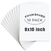 AUEAR, 10 Pack 8x10 White Foam Boards, Foam Core Poster