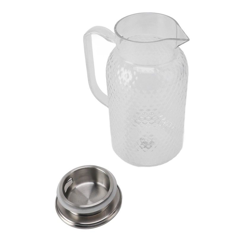 Water Pitcher with Lid and Handle 1500ml Acrylic Heat Resistant