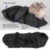 Cat Grooming Bag Scratch Resistant Multifunctional Breathable Pet Bathing Restraint