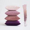 MIULEE Set of 4 Velvet Cushion Covers Soft Decorative Square