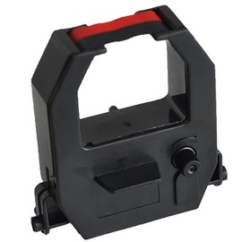 (2 Pack) JMIUHACOU Time Clock Replacement Ribbon for JM880,TS80,T4U,Black Ink, Time Stamp Replacement Ribbon (Red&Black)