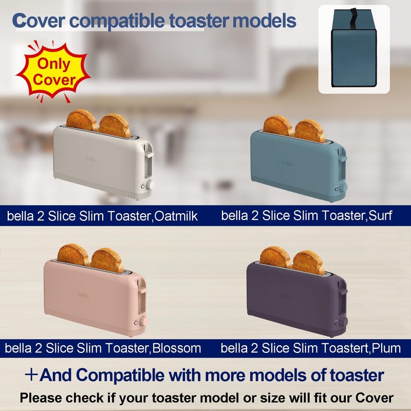 NUENSS-ROR Cover for Bella 2 Slice Slim Toaster, 2-Slice Toaster