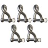 Sunload AISI 316 V4A Twisted Shackle Stainless Steel, 4 mm