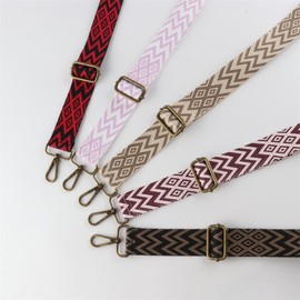 Classic Adjustable Shoulder Strap for Bags, 3.8 cm Wide Bag Strap, Adjustable Length 70-135 cm Shoulder Strap, Replacement Bag Strap, Strap for Duffel Laptop Bag, Bronze Buckle, Brown / Black