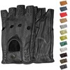 German Wear Driving Half Finger Fingerless Driving Gloves Leather Gloves