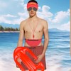 DAVBNM 4 Pieces Life Guard Costume Accessories, Include Inflatable Float