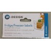 iDesign Fridge/Freezer Labels 36 Assorted Clear Lowercase Beverages Bread Etc.