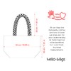 hello-bags Ladies Premium Canvas Bag With Outer Zipper, Interior Zip