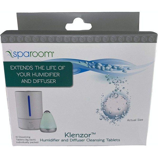 Sparoom Klenzor Essential Oil Diffuser and Humidifier Cleaning Tablets, 10 Tablets per Box