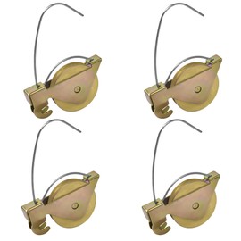 4-Pack Sliding Screen Door Rollers - Compatible with KDEX20 Series KD Screen Doors | Durable 1-1/4" Steel Ball Bearing Tension Wheels for Smooth Glide & Easy Replacement