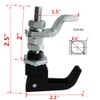2PCS Lift and Turn Latches and Compression Latch, Adjustable Grip