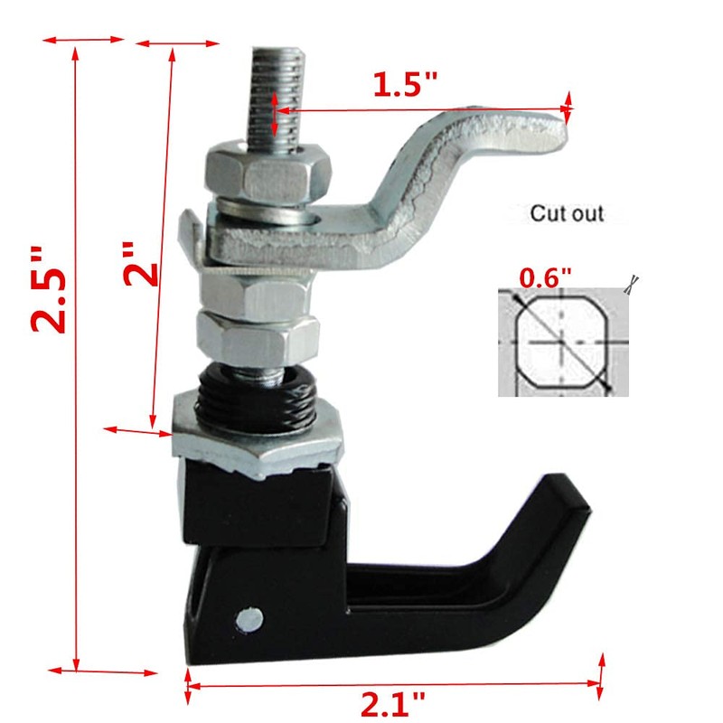 2PCS Lift and Turn Latches and Compression Latch, Adjustable Grip