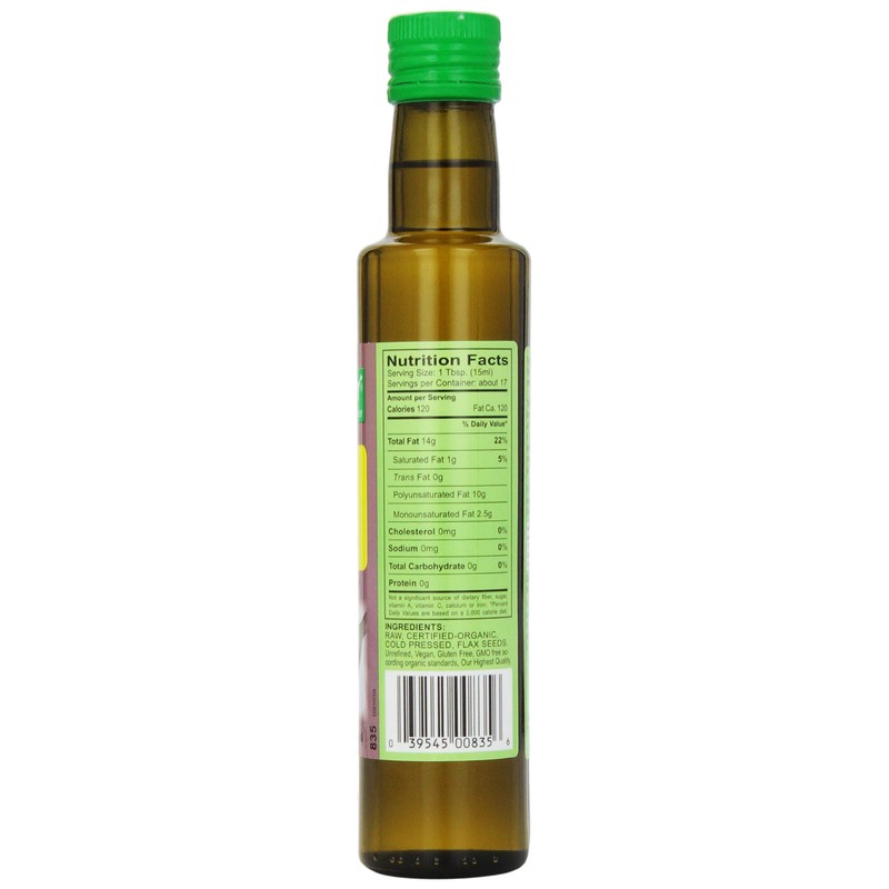Seitenbacher Organic Oil, Flaxseed, 8.4-Ounce